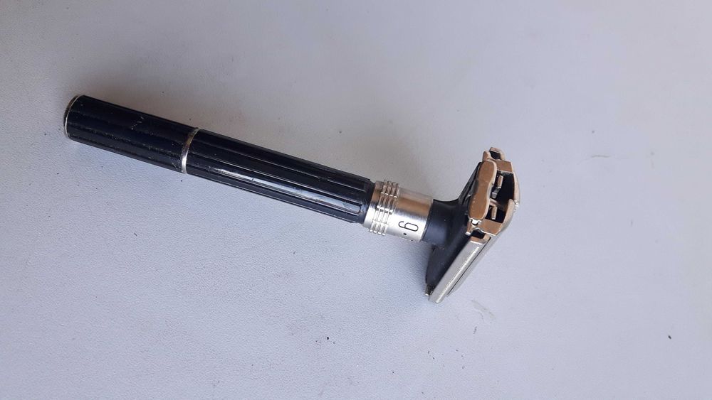 Stara maszynka do golenia z 9 stopn. regulacja kąta nachylenia golenia