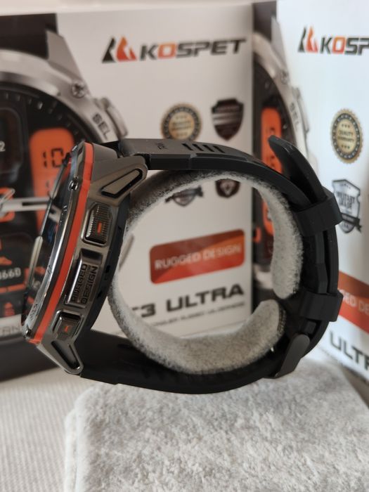 Тактические смарт часы Kospet TANK T3 Ultra + GPS + Compass