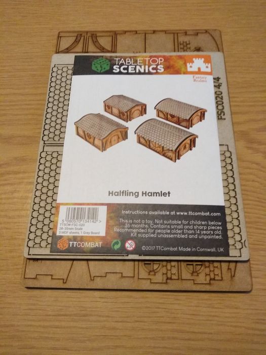 Hobbiton, makiety, budynki niziołków Tabletop Scenic
