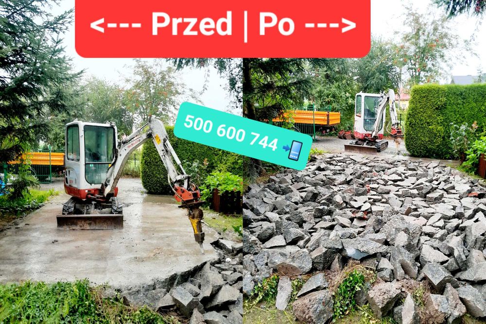 TANIA Minikoparka, Szybko na jutro Usługi minikoparką Minikoparki