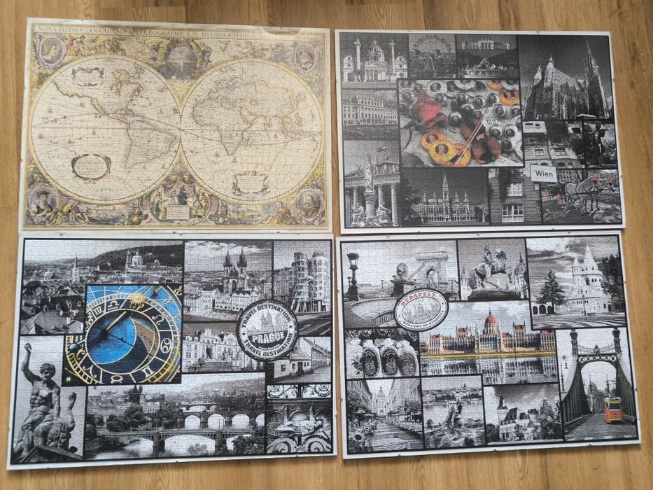 Puzzle ułożone mista Europy