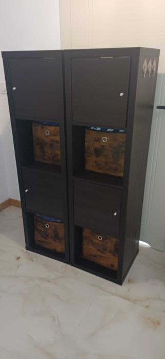 Regał ikea 4x2 kallax plus wkłady