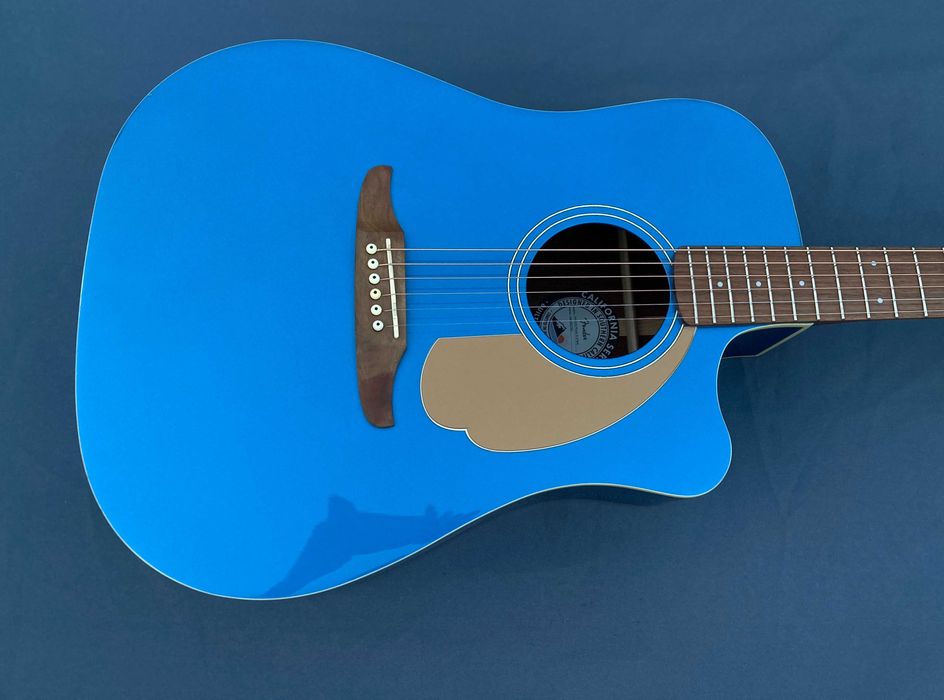 Электроакустическая гитара Fender Redondo Player, цвет lake placid blue, пр-во Indonesia, отличное состояние