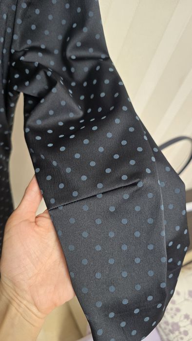 Офісна/коктейльна графітово-сіра у горох сукня Globe EU 42/UK 14 (48-