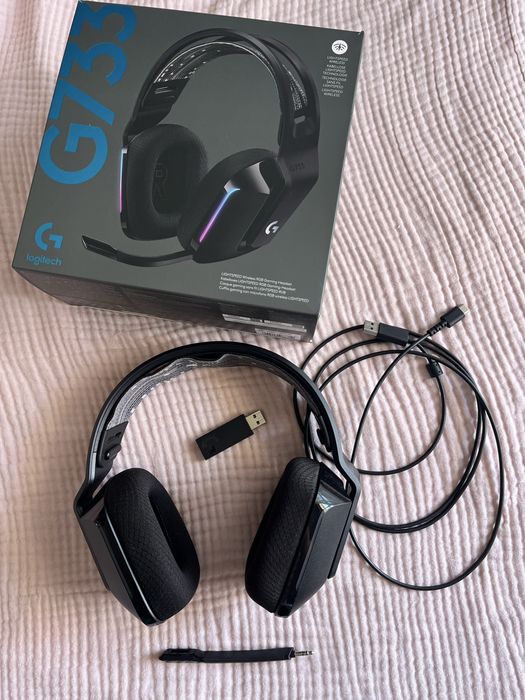 Auscultadores Wireless Logitech G733 Black (Como Novos / Caixa Original)