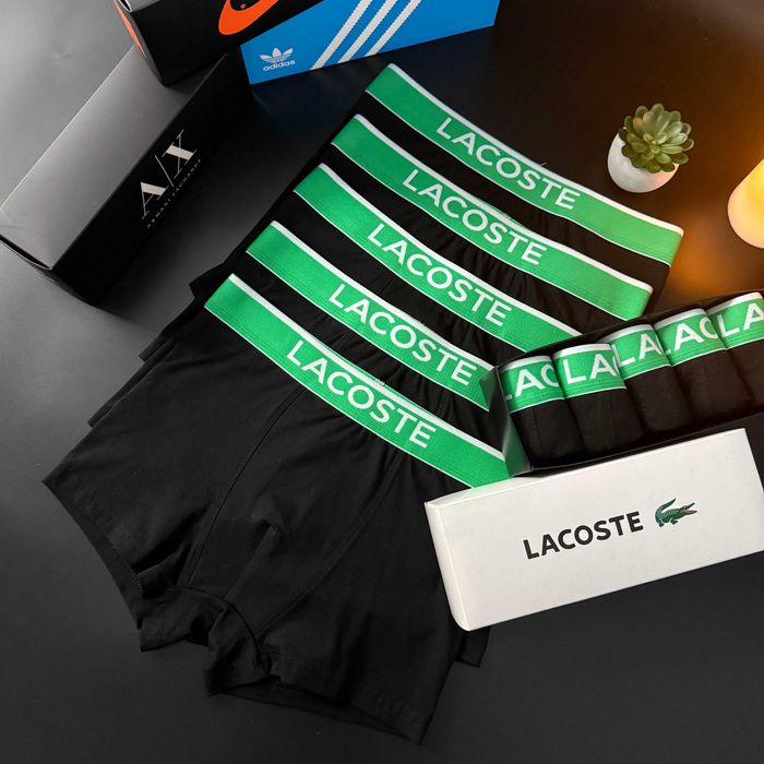 Чоловічі труси Лакоста мужское белье трусы 5шт 599грн