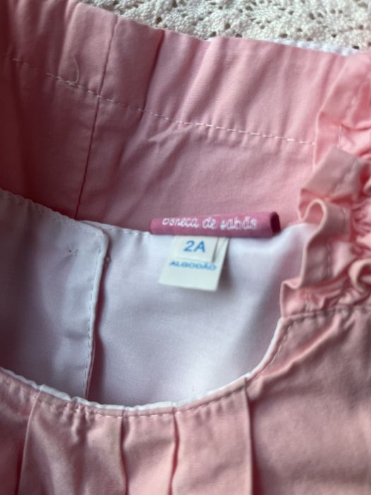 Vestido rosa 2 anos - boneca de sabão