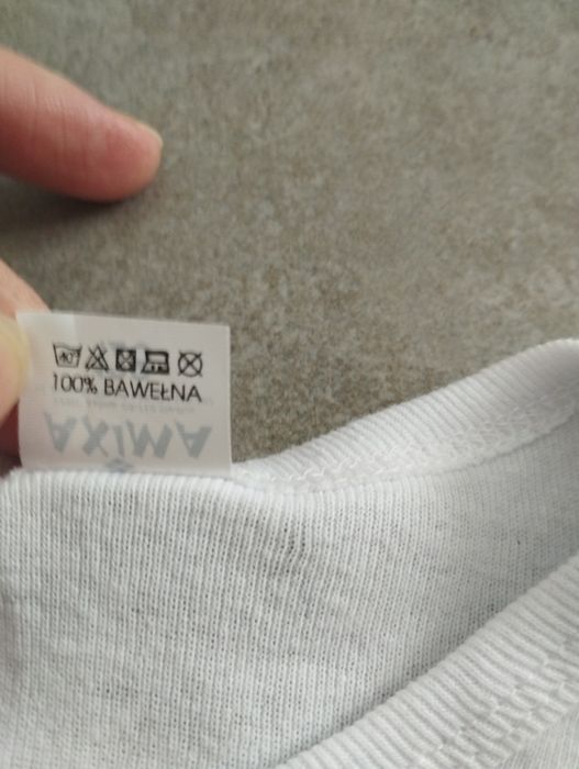 Podkoszulek biały długi rękaw podkoszulka biała jak nowa komunia alba
