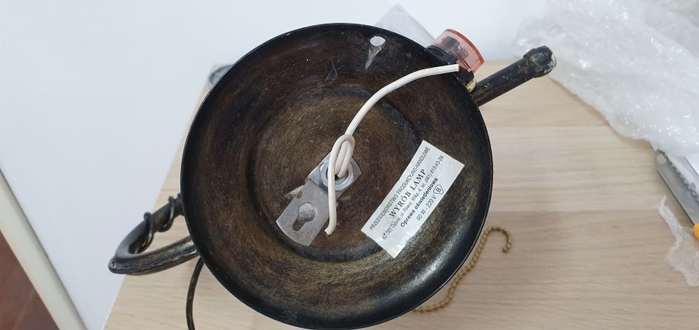 Żyrandol 5 ramienny + kinkiet ścienny