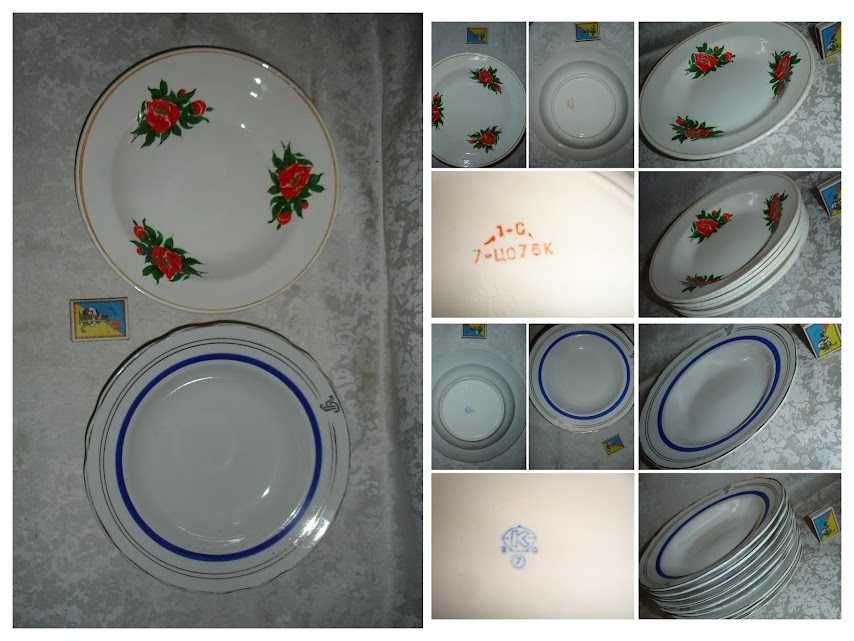 Тарелка/ТАРІЛКА супова, обідня, десертна. 10 різновидів. НОВІ. РЕТРО.