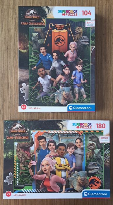Puzzle Jurassic Park Obóz Kredowy Dinozaury