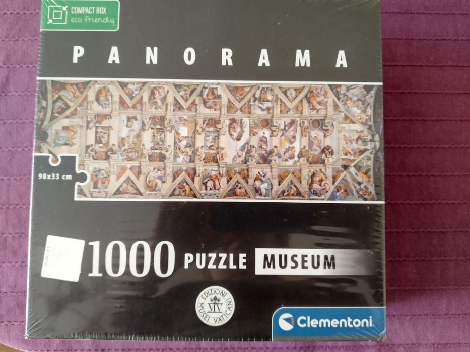 Puzzle Clementoni 1000 - Kaplica Sykstyńska, panorama, nowe w folii