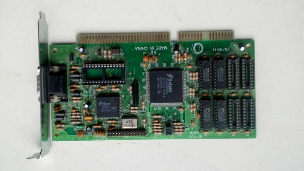 Старинная материнская плата и комплектующие