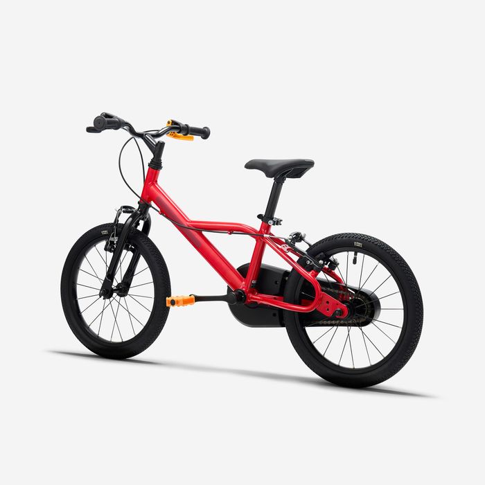 Bicicleta de Criança 16 polegadas 4-6 anos, DISCOVER 500 Vermelho