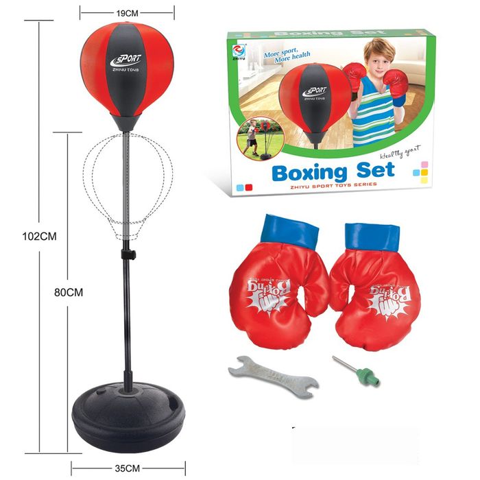 Zestaw bokserski enero dla dzieci regulowany 80-102cm i rękawice