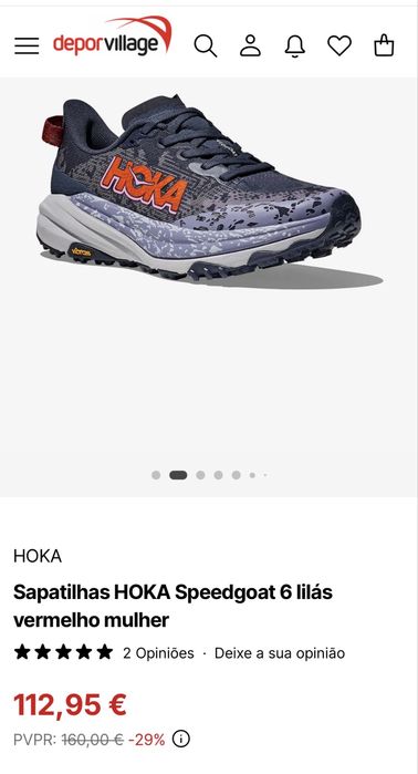 Sapatos corrida  - trailrun - Hoka Speedgoat 6 39 1/3