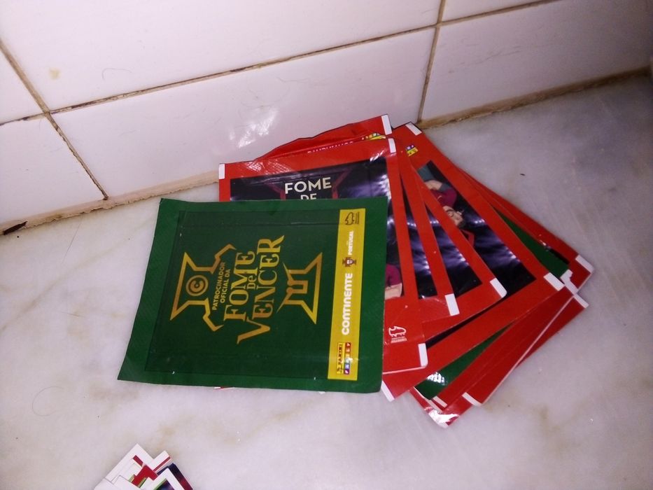 Conjunto de 150 Cromos Fome de Vencer/7 Saquetas Novas/27 Intermarché