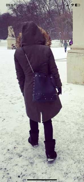 Torebka worek FURLA skórzana