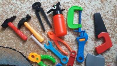 Дитячий, великий, ігровий набір  столяра