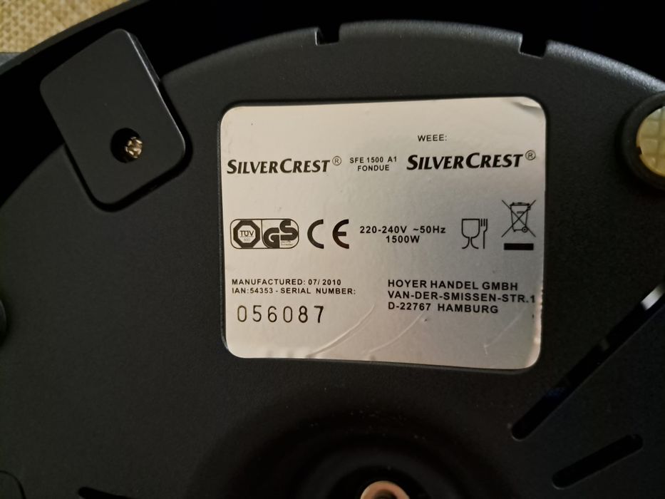 Fondue eléctrico Silvercrest NOVO