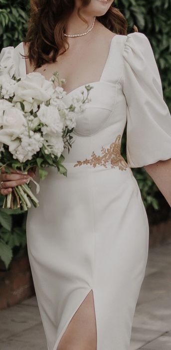 Весільна сукня елегатне міді