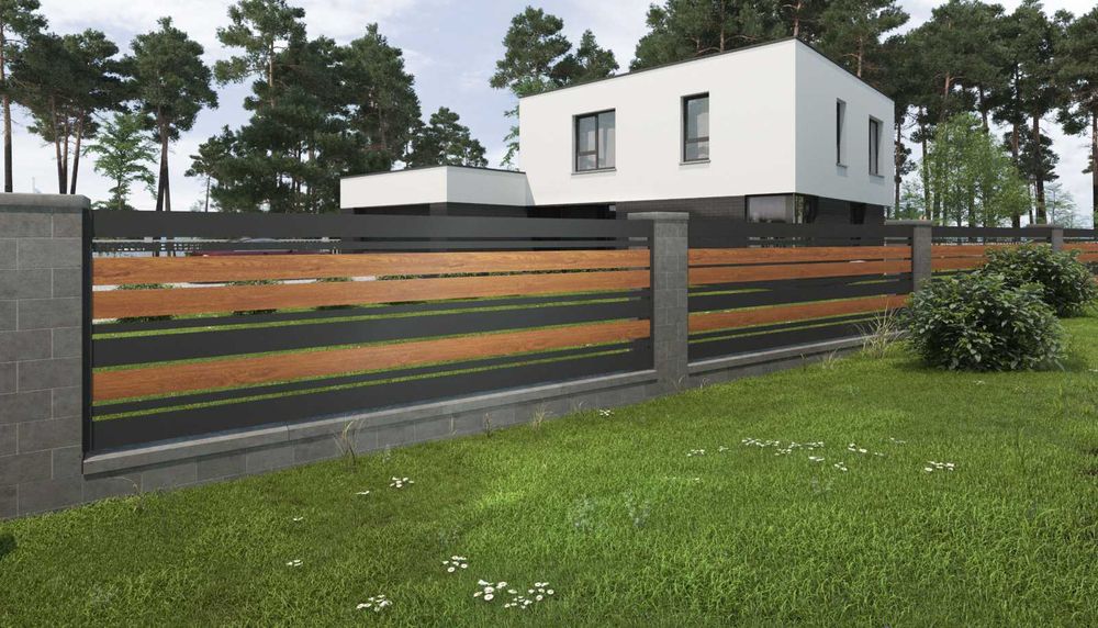PROFIL drewnopodobny 100X20mm ogrodzenie / balustrada /panel / lamelka