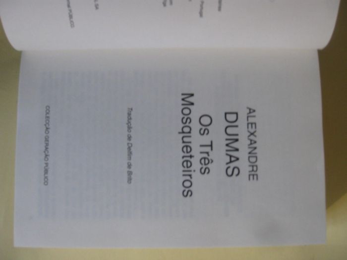 Os Três Mosqueiros de Alexandre Dumas