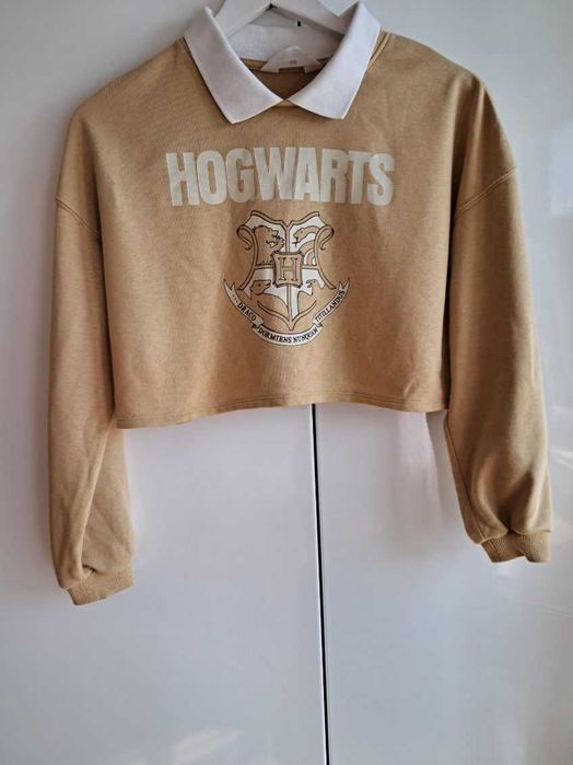 Nowość 2025:) beżowa bluza z kołnierzykiem Harry Potter 146/152