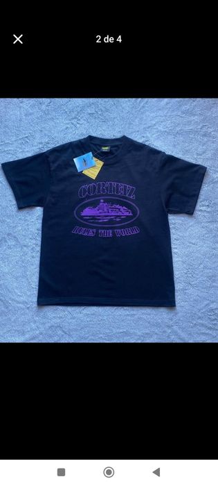T-shirt Corteiz Alcatraz Tee - Black/Purple