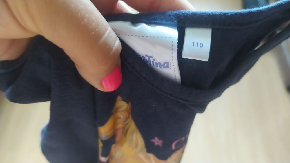 Sukienka letnia na ramiączkach 110 cm konie