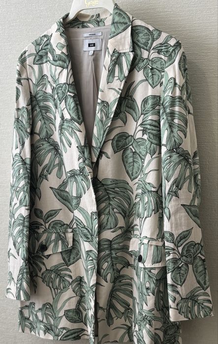 Льняний подовжений піджак жіночий