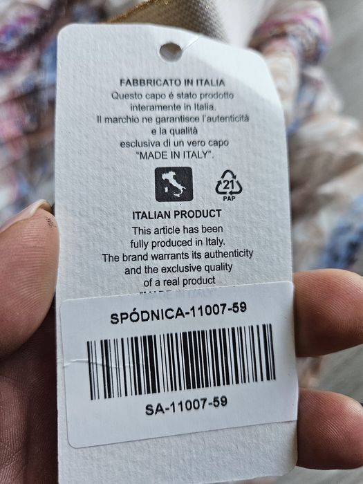 Nowa z metką,  włoska spódnica Miss Trendy . Rozmiar M