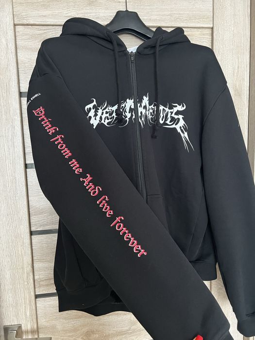 Zip-Hoodie Vetements Total Fucking Darkness: 4 000 грн. - Худи
