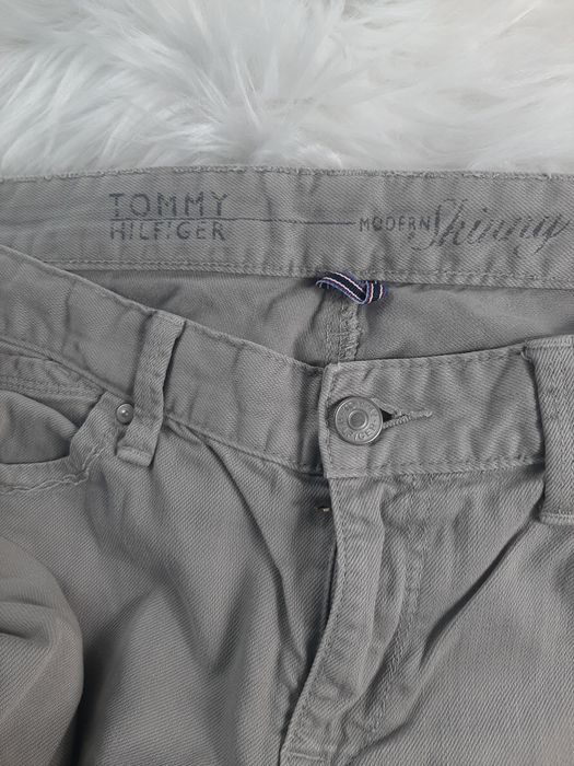 Spodnie jeansy dżinsy proste nogawki do kostek Tommy Hilfiger
