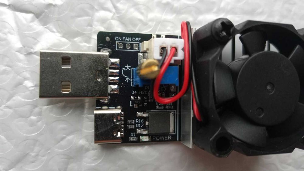 USB регулируемая нагрузка CJSD-DC напряжение 3.7-20 V ток 3 A мощн 25W