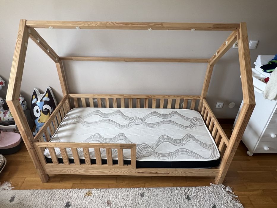 Mon Lite Cabane - Cama Casinha L 80xx160 + Colchao