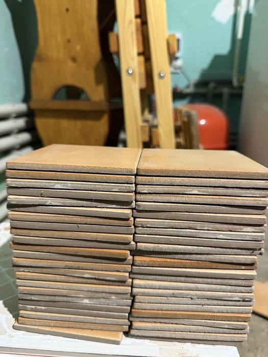 Кафель плитка 10х10 10 см помаранчева світло помаранячева