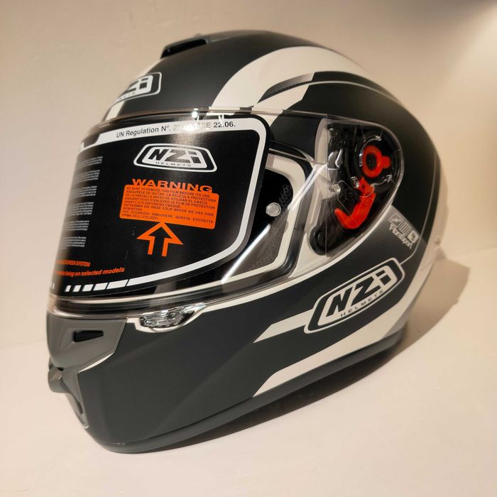 Capacete NZi Trendy 3 rapid c/viseira escura+transparente mota novo