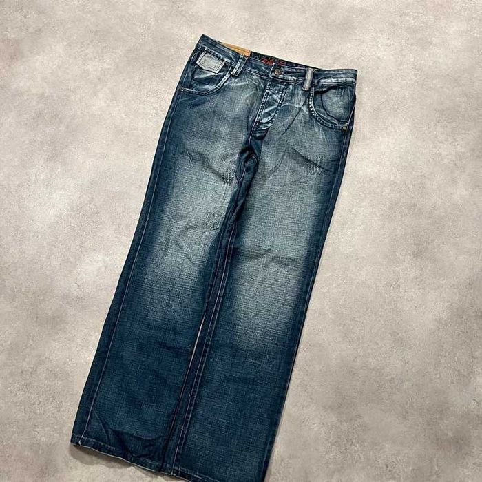 Vintage Spodnie Jeansy Y2K Rap Denim Pants Retro Swag 00s Trendy