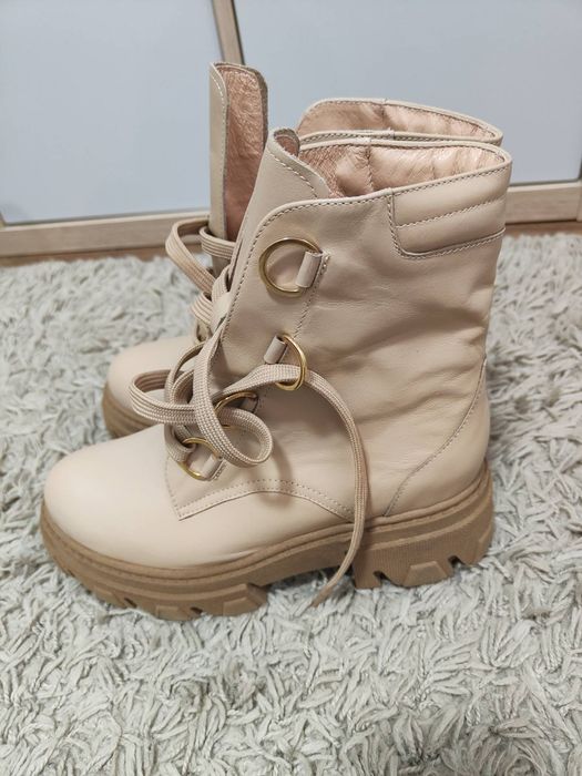 Skórzane botki Paso a Paso 36