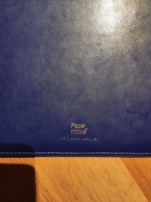 Skórzany pokrowiec na iPad, tablet kobaltowy niebieski