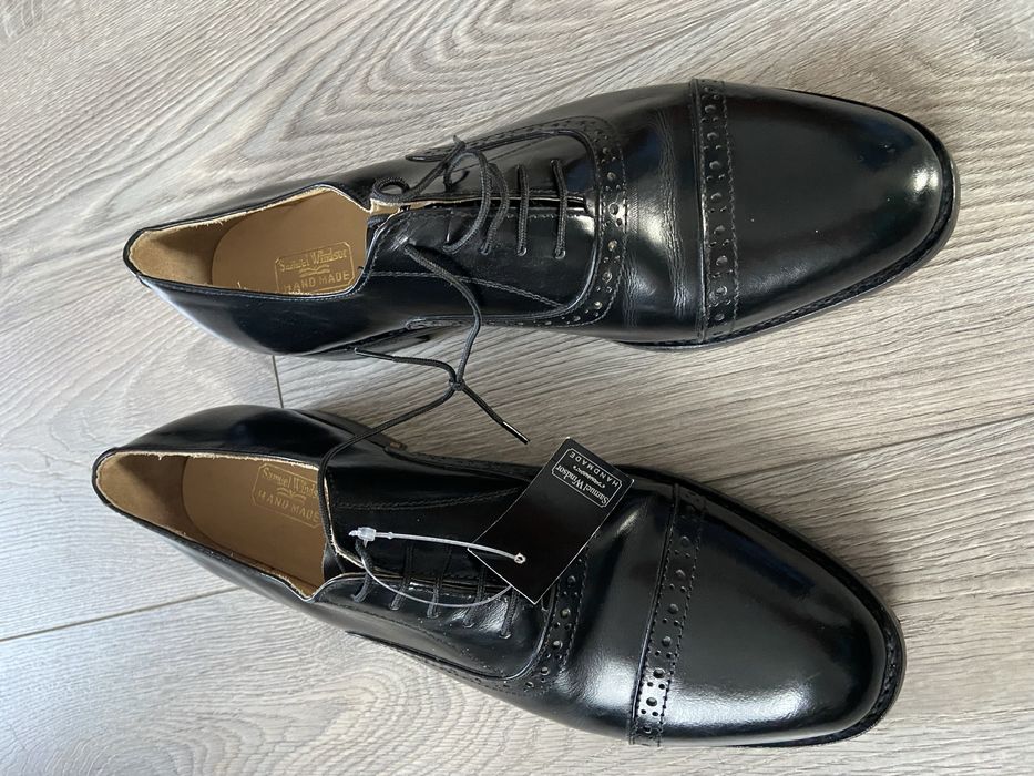 Туфли броги оксфорды Samuel Windsor p.45-45,5 Hand Made