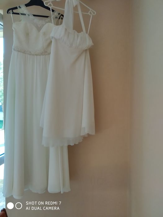 Suknia ślubna kolor śmietanka