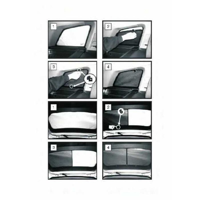 Cortinas pára sol Car Shades OPEL ASTRA H