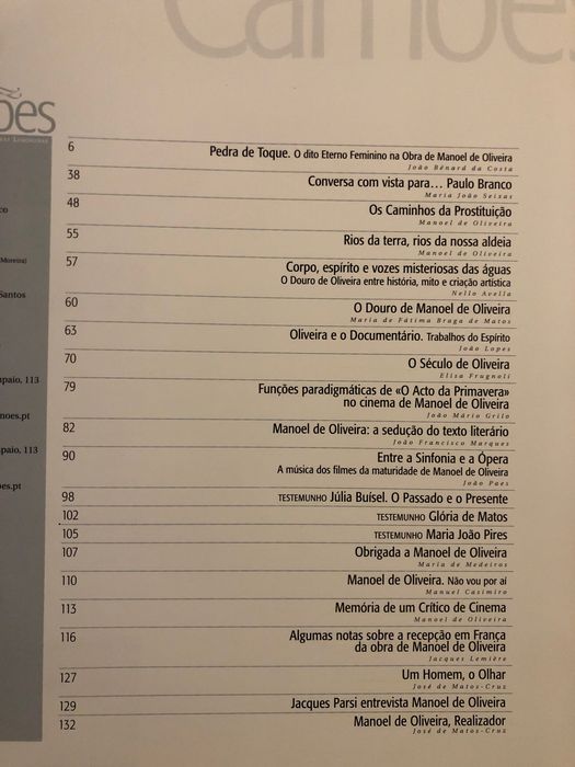 Manoel de Oliveira / O Fantástico na Arte Contemporânea