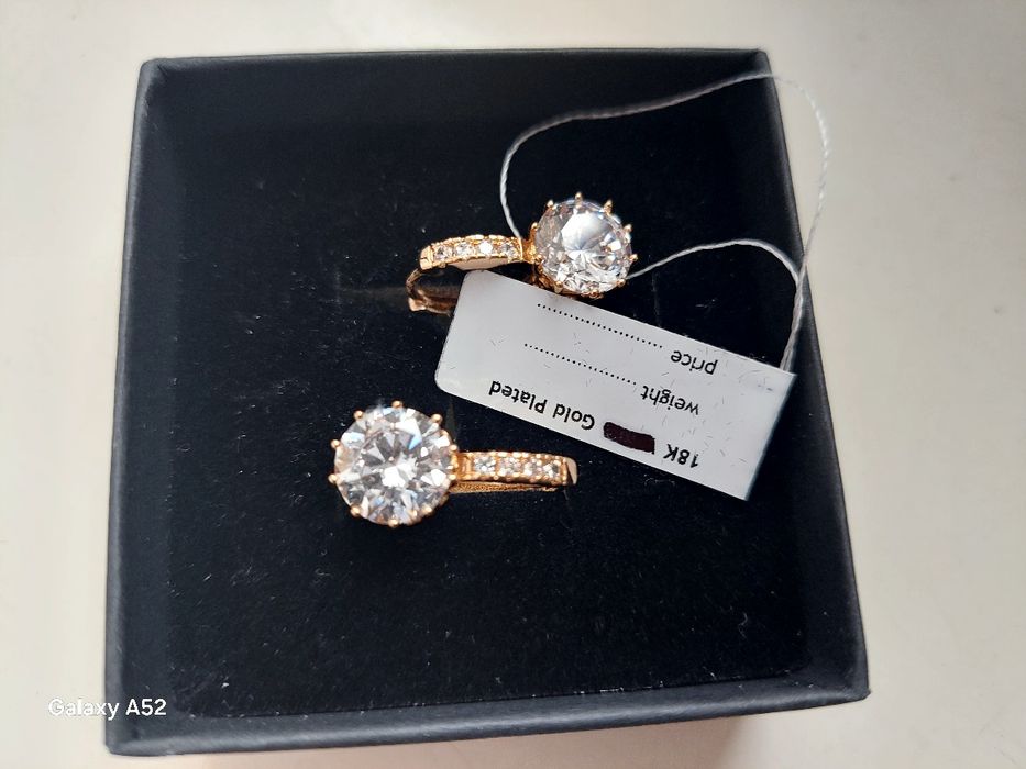kolczyki , pozłacane Swarovski kolczyki wiszące +  oryginalne pudełko