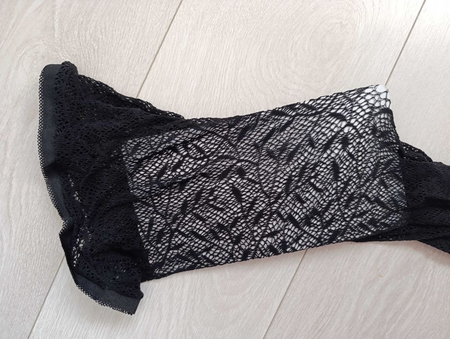 Czarne sexowne piękne rajstopy