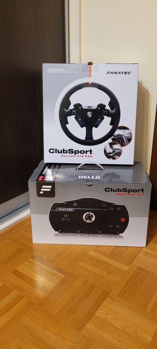 Fanatec ClubSport CSW 2.5 + kierownica  Porsche 918 RSR