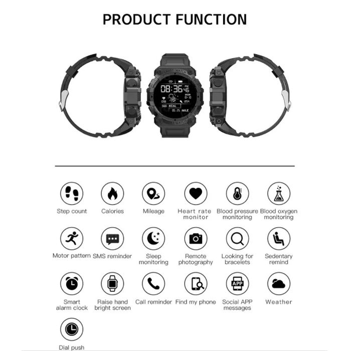 Чоловічий годинник smart watch sport blutooth