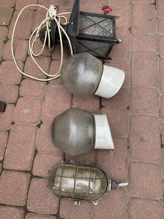 Lampy zewnętrzne stare prl